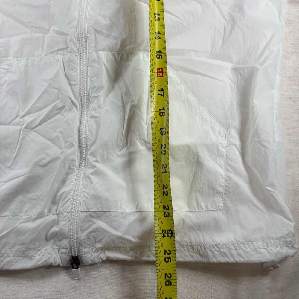 Fabletics White Lightweight Windbreaker Jacket Me… - image 6